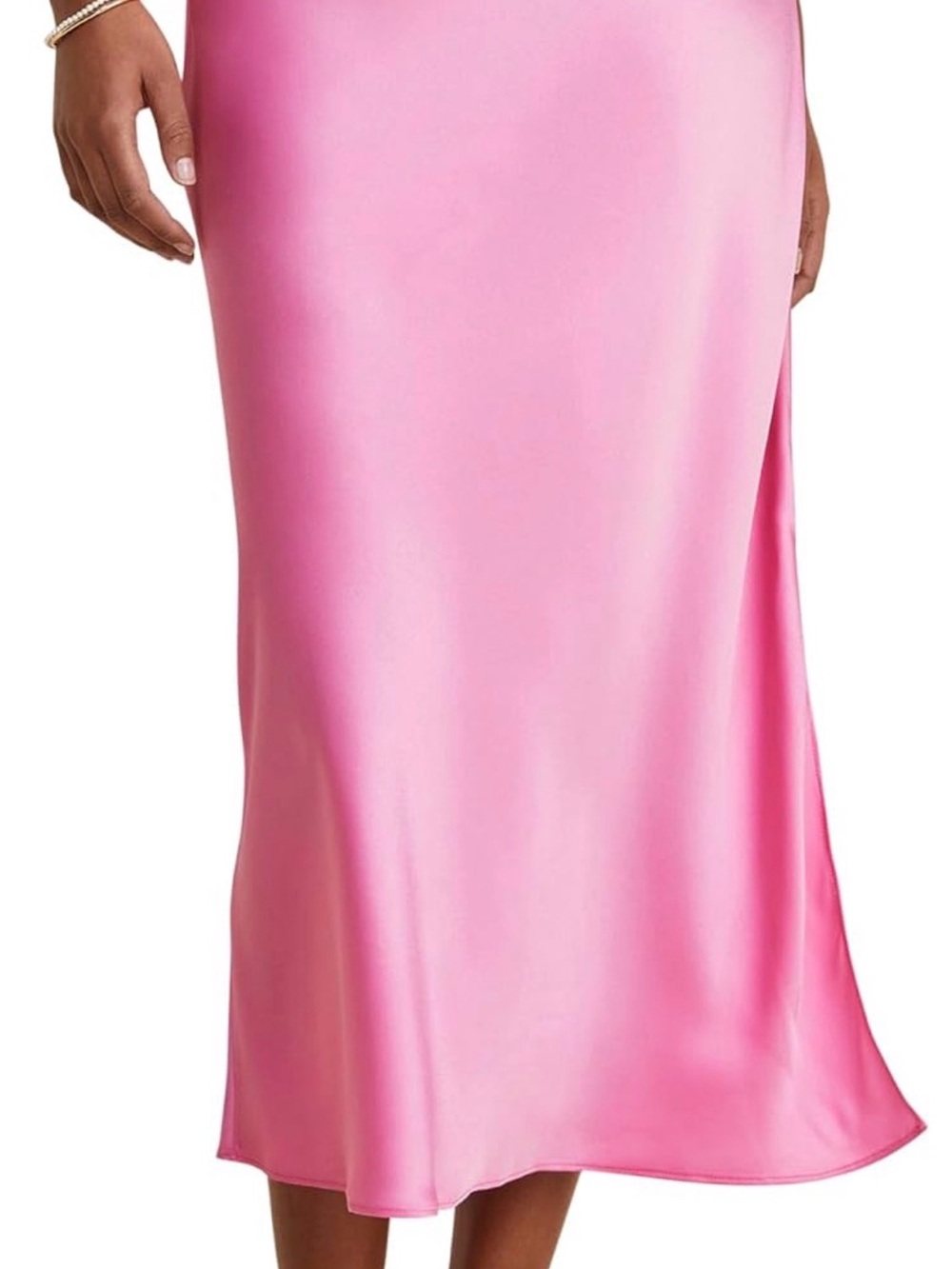 NWT Vineyard Vines Pink Midi Slip Skirt With Elastic Waist - XL